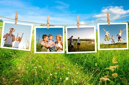 happy family collage